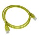 Alantec KKU5CZA1 networking cable Yellow 0.25 m Cat5e U/UTP (UTP)