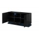 Chest of drawers QIU 2D1K 150x41.5x75 black gloss/black gloss