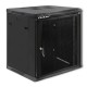 Qoltec 19" RACK cabinet | 12U | 600 x 635 x 600 | Perforated Doors | Hanging