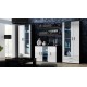 Cama sideboard 120 cm SOHO S7 black/white gloss