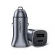 Ugreen USB Type-C / USB 24W Power Delivery Quick Charge car charger, grey (30780)