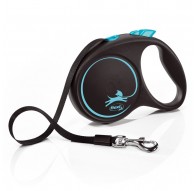 Flexi Automatic leash Black Design M 5 m, Blue