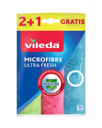 Cleaning Cloth Vileda Microfibre Ultra Fresh 3 pcs.