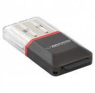Esperanza EA134K card reader Black,Silver,Transparent USB 2.0