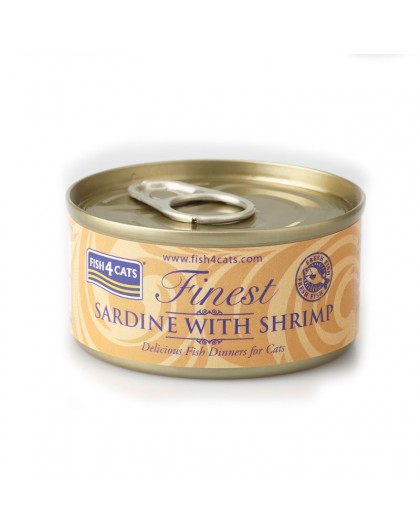 FISH4CATS Sardine with shrimp - wet cat food - 70g
