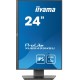 iiyama ProLite 24” 3-side borderless monitor featuring IPS (In-Plane-Switching) panel with a 16:10 aspect ratio and height-adjus