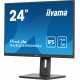 iiyama ProLite 24” 3-side borderless monitor featuring IPS (In-Plane-Switching) panel with a 16:10 aspect ratio and height-adjus