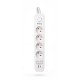 KERG power strip with circuit breaker-4 USBC+USBA sockets 16A 3m