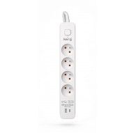 KERG power strip with circuit breaker-4 USBC+USBA sockets 16A 3m