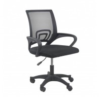 Topeshop FOTEL MORIS CZERŃ office/computer chair Padded seat Mesh backrest