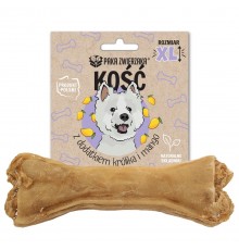 PAKA ZWIERZAKA Bone with rabbit and mango XL 17 cm - dog treat - 115g