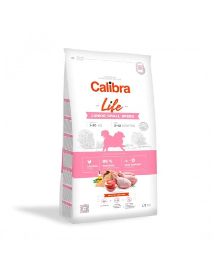CALIBRA Dog Life Junior Small Breed Chicken - dry dog food - 1,5kg