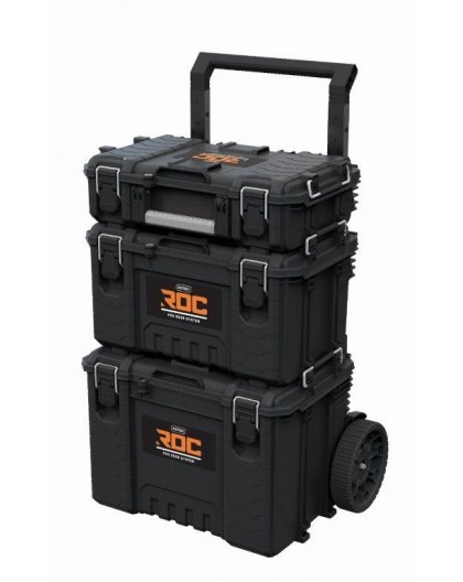 SET OF 3 TOOLBOXES ROC PRO GEAR 2,0 KETER