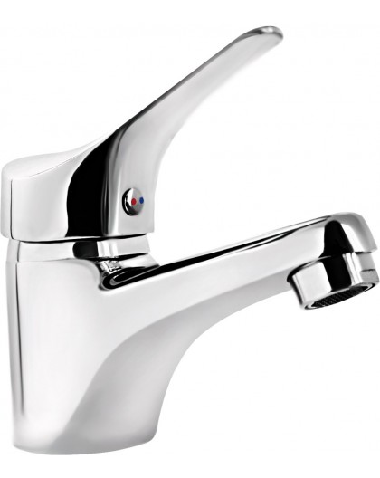 Basin mixer with automatic stopper