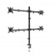 Gembird MA-D4-01 Adjustable desk 4-display mounting arm (rotate, tilt, swivel), 13”-32”, up to 10kg per screen
