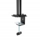 Gembird MA-D4-01 Adjustable desk 4-display mounting arm (rotate, tilt, swivel), 13”-32”, up to 10kg per screen