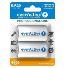 Rechargeable Batteries everActive R20/D Ni-MH 10000 mAh ready to use