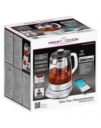 Proficook electric cordless glass kettle PC-WKS 1167