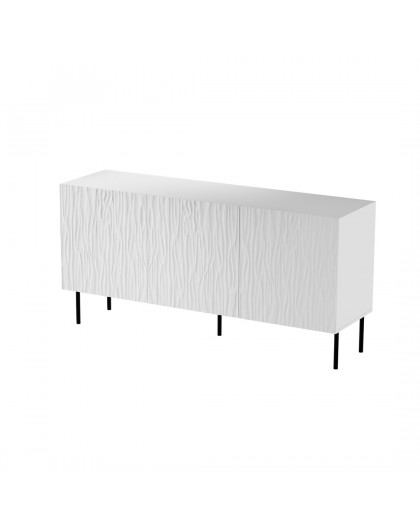 JUNGLE chest 152x40.5x74.5 white matt + black legs