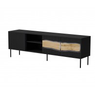 Cama INSERTO 3D1W TV cabinet 190x40x61.5 black + LED