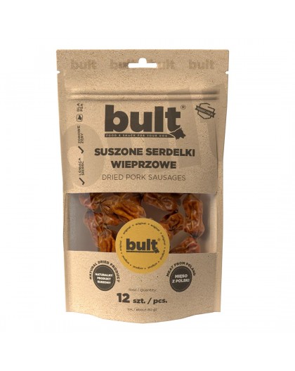 BULT Dried pork sausages - dog treat - 12