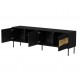 Cama INSERTO 3D1W TV cabinet 190x40x61.5 black + LED