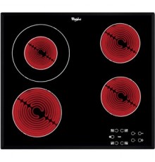 Whirlpool AKT 8130 BA hob Black Built-in Ceramic 4 zone(s)