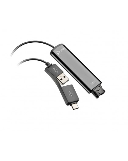 HP Poly DA75 USB to QD Black Adapter TAA