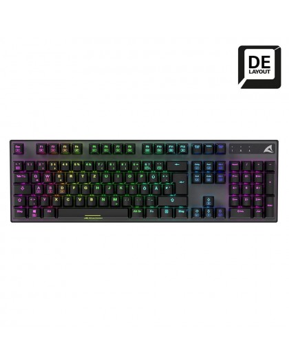 Sharkoon SKILLER SGK20 Red keyboard Gaming USB QWERTZ German Black