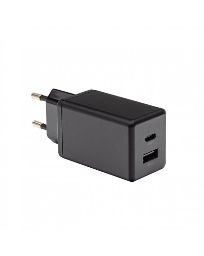 PATONA Premium Charger GaN PD45W 1xUSB-C 1xUSB-A PD3.0 QC3.0 Black