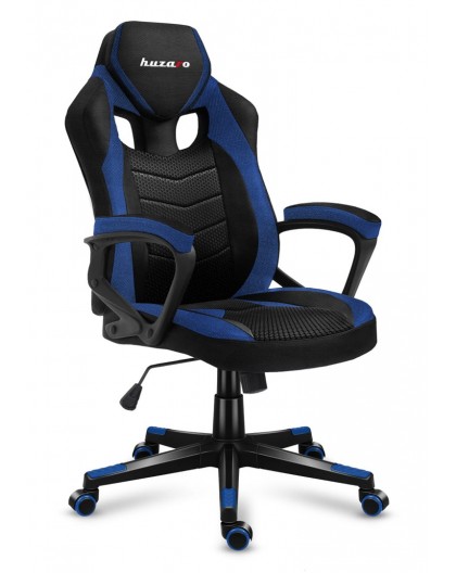 Huzaro FORCE 2.5 BLUE MESH Gaming armchair Mesh seat Black, Blue