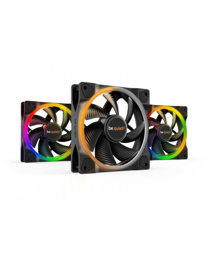 be quiet! Light Wings 120mm ARGB PWM Fan Black 3 Pack