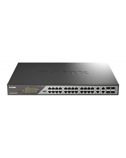 D-Link DSS-200G-28MP network switch Managed L2 Gigabit Ethernet (10/100/1000) Power over Ethernet (PoE) 1U Grey