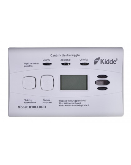 K10LLDCO KIDDE CARBON MONOXIDE AND CARBON MONOXIDE DETECTOR