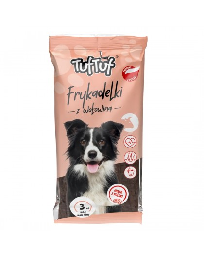 TUF TUF Meaty sticks with beef - dog treat - 70g