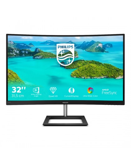 Philips E Line 325E1C/00 computer monitor 80 cm (31.5") 2560 x 1440 pixels Quad HD LCD Black