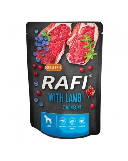 Dolina Noteci Rafi with lamb, blueberries, cranberries - Wet dog food 300 g