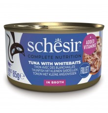 SCHESIR in cooking water Tuna with whitebait - wet cat food - 85 g