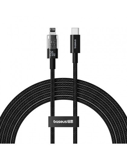 Baseus Gem USB-C to iP fast charging cable 2 m 20 W Black