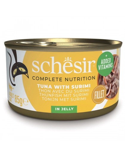 SCHESIR in jelly Tuna with surimi - wet cat food - 85 g