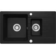 1.5-bowl granite sink with drainer