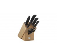 Set of 4 knives in a Zwilling Four Star block