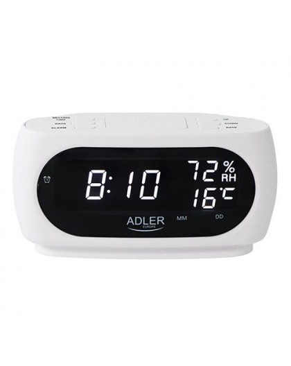 Alarm clock ADLER AD 1186 white