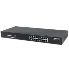 Intellinet 16-Port Gigabit Ethernet PoE+ Switch, 16 x PoE ports, IEEE 802.3at/af Power-over-Ethernet (PoE+/PoE), Endspan, Rackmo