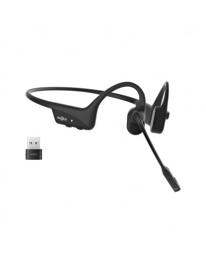 SHOKZ OpenComm2 UC 2025 Upgrade Wireless Bluetooth Bone Conduction Videoconferencing Headset with USB-C Charging Port and USB-A 