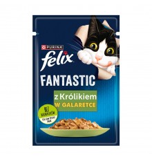 Purina Felix Fantastic rabbit in jelly - wet cat food - 85g