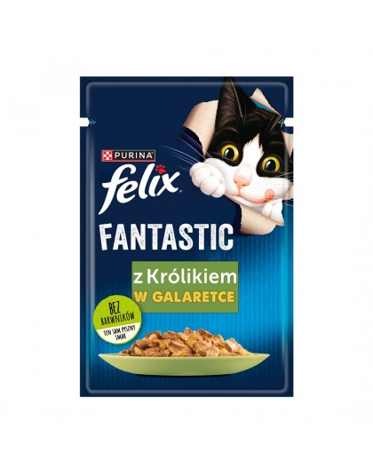 Purina Felix Fantastic rabbit in jelly - wet cat food - 85g