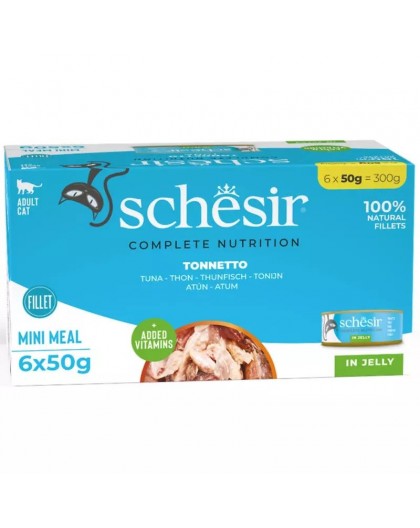 SCHESIR Tuna in jelly - wet cat food - 6x50g