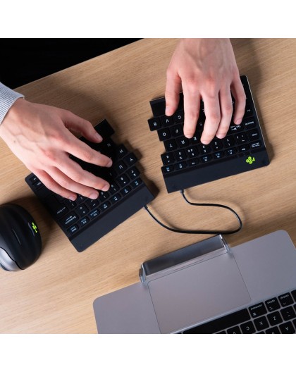 R-Go Tools Ergonomic keyboard R-Go Split Break with break software, ergonomic split keyboard, QWERTY (UK), Bluetooth, black