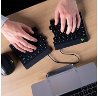 R-Go Tools Ergonomic keyboard R-Go Split Break with break software, ergonomic split keyboard, QWERTY (UK), Bluetooth, black